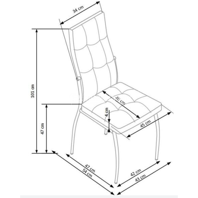 Kėdė K209 balta