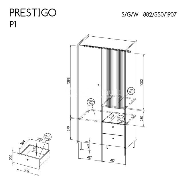 Naktinė spintelė DESJO 52 