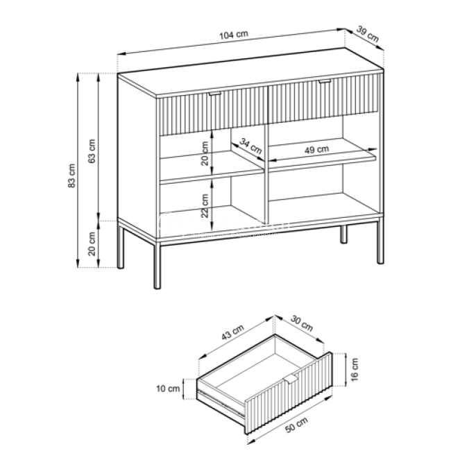 Komoda NOVAS J KSZ104