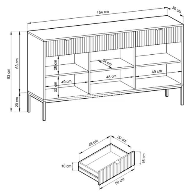 Komoda NOVAS J KSZ154