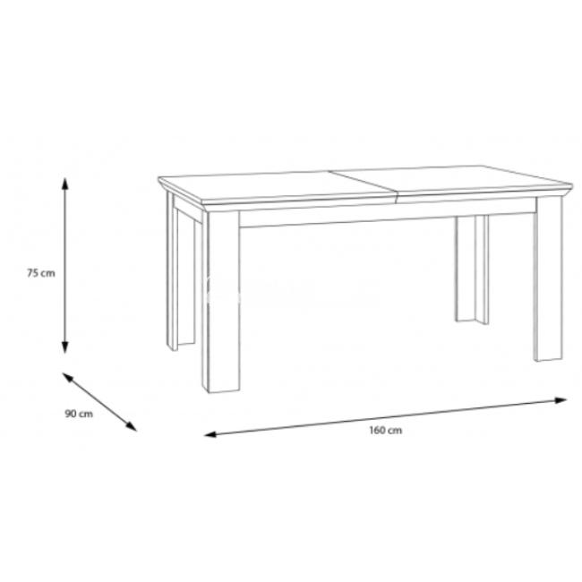 Išskleidžiamas stalas CORTELLA EPLT401