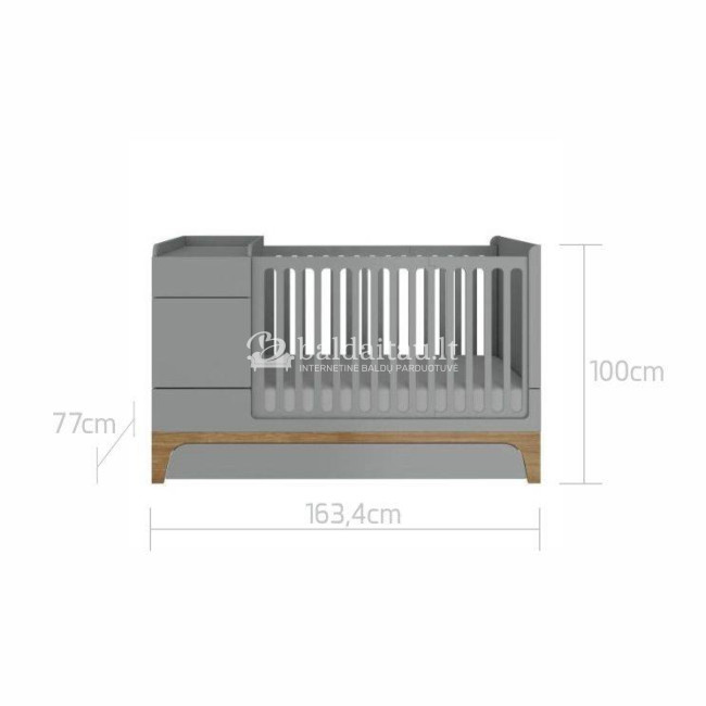 Lova UP 70x120 prailginama iki 70x160 P