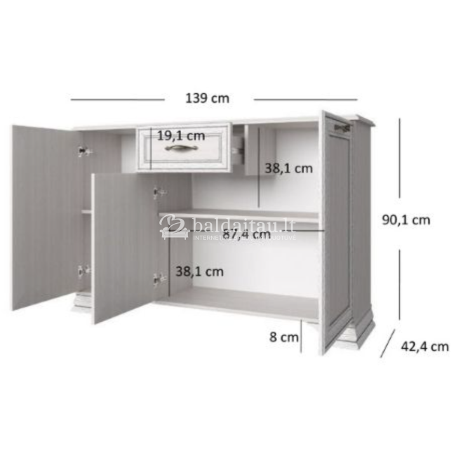 Komoda TIFFANY 3D1S