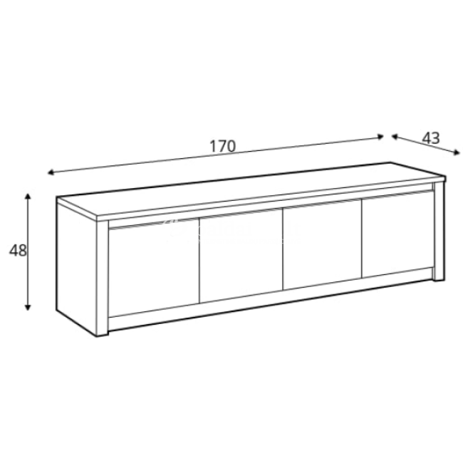 Žema komoda MALTA-AA K4D