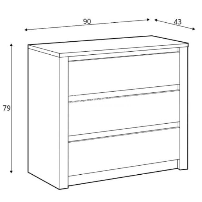 Komoda MALTA-AAP K3S