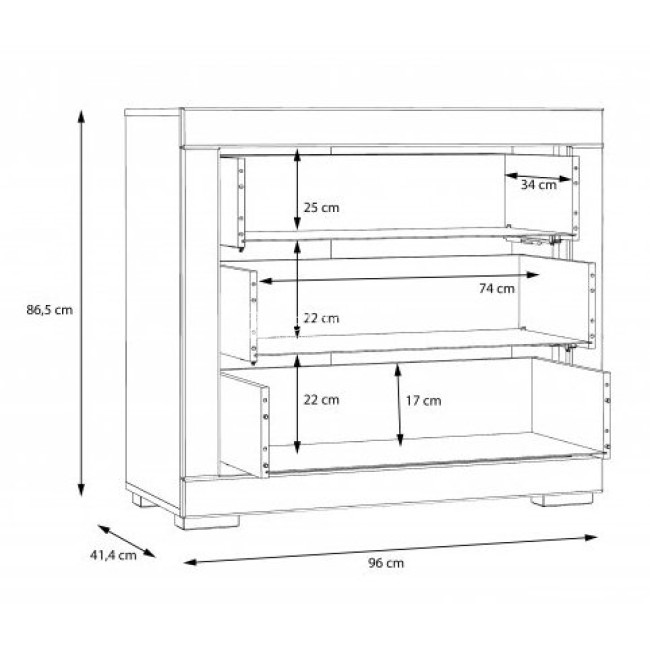 Komoda SNOW SNWK23