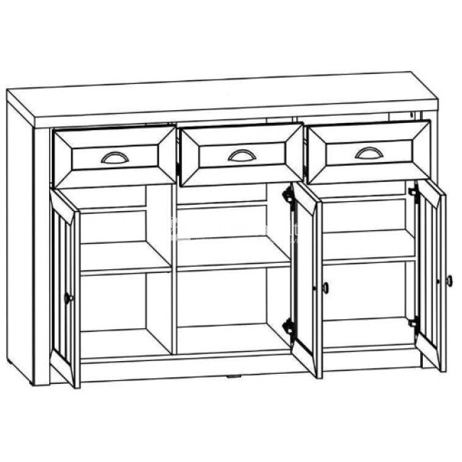 Komoda PROWANSJA-PA K3SP