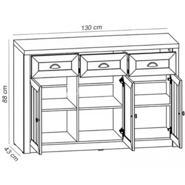Komoda PROWANSJA-PA K3S
