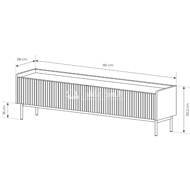 TV spintelė LEVEL 181 2D