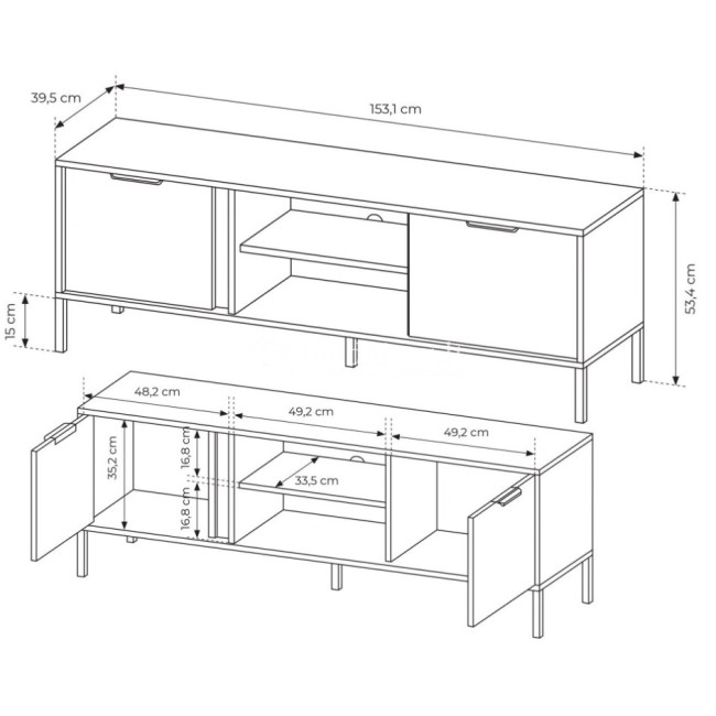 TV spintelė LARS 153 2D