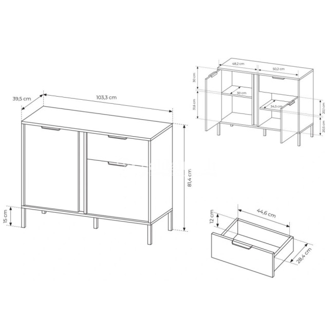 Komoda LARS 103 2D1S