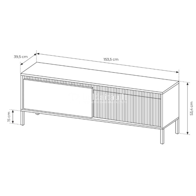 TV spintelė SENSO smėlio 153 2D