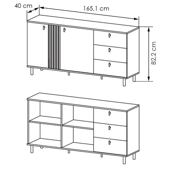 Komoda MADIS 2D3S