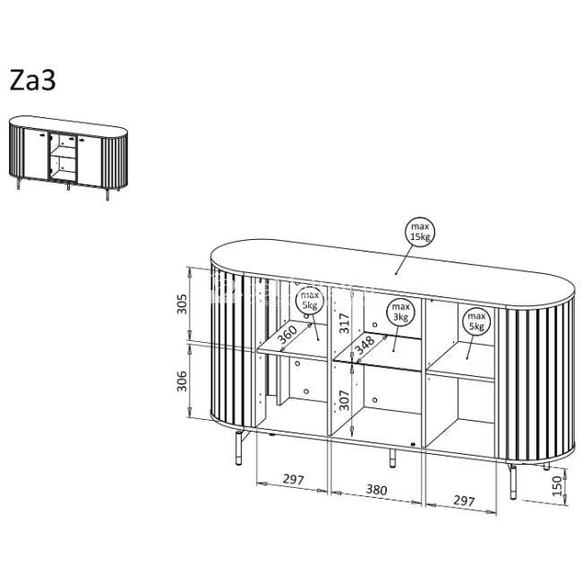 Komoda ZANTE ZA3 J