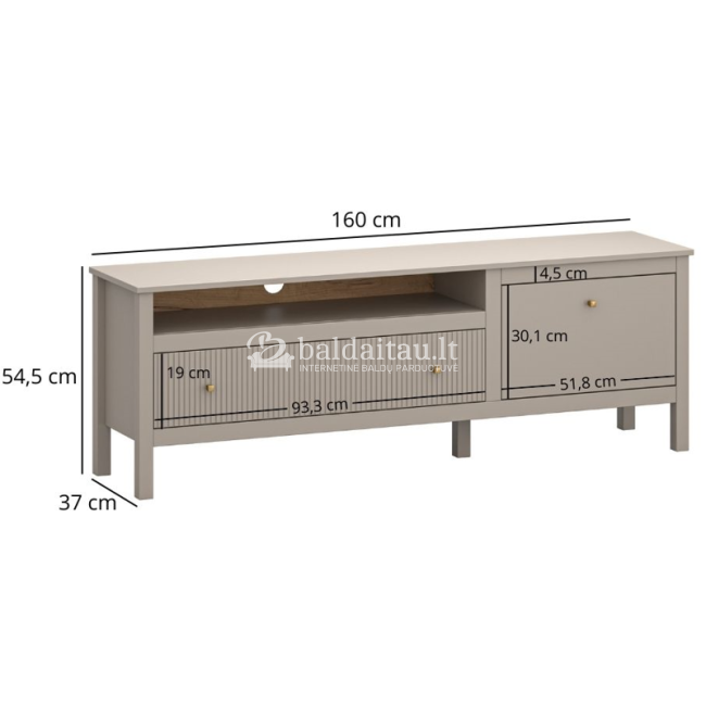 TV spintelė KLEO 1D1S/160