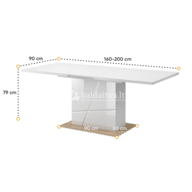Išskleidžiamas stalas FUTURA FU 10
