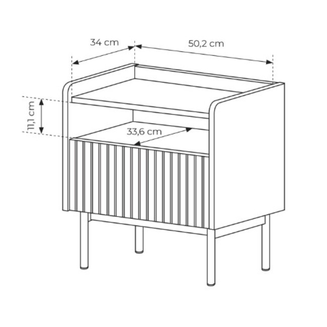 Naktinė spintelė LEVEL 1S