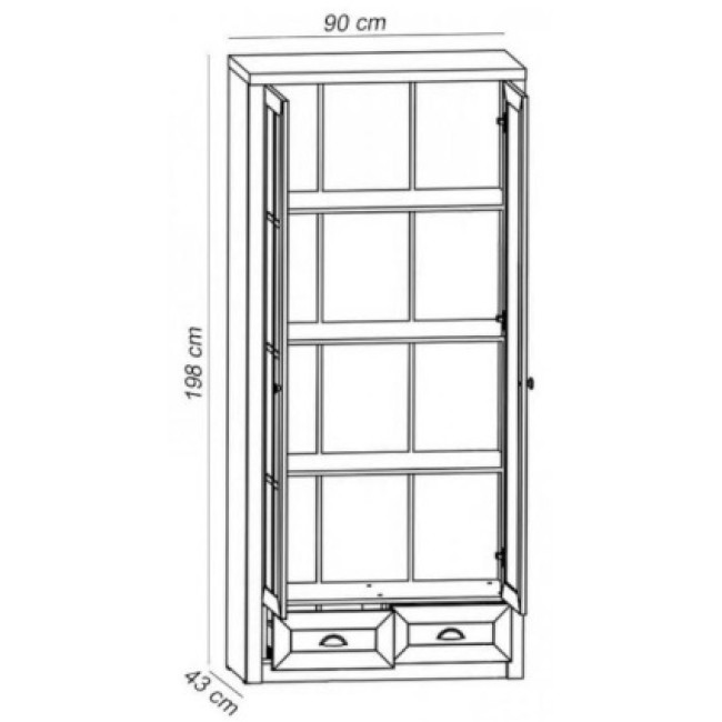 Vitrina PROWANSJA-PA W2S