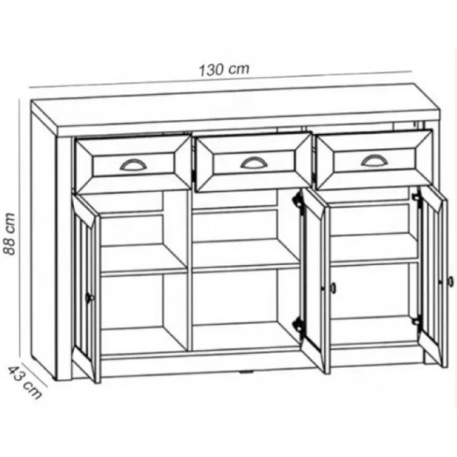 Komoda PROWANSJA-P K3S