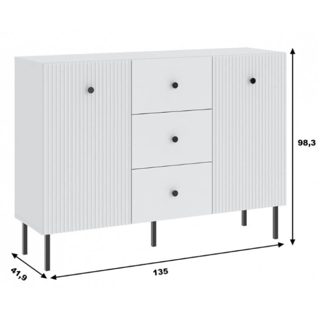 Komoda VIENA 2D3S BALTA