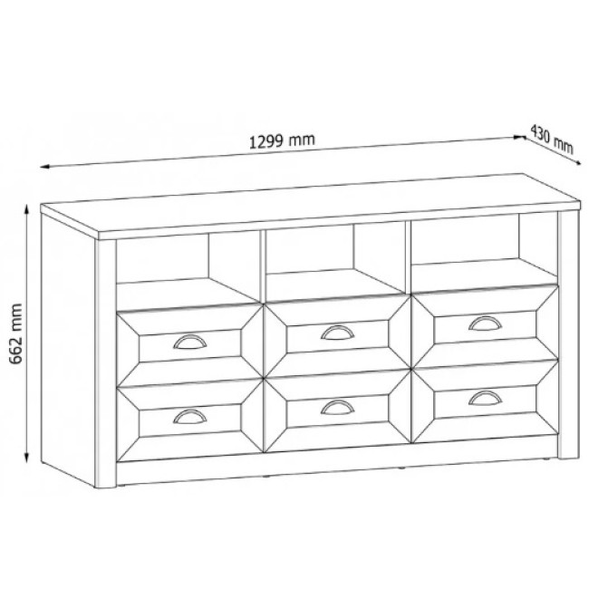Komoda PROWANSJA-P K6S