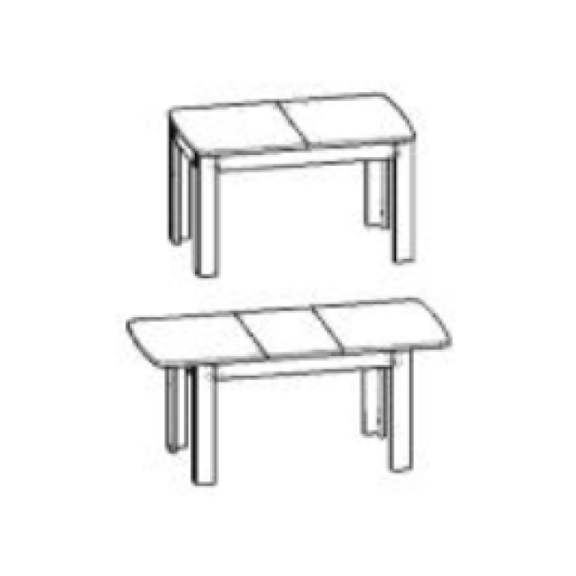 Išskleidžiamas stalas OLIVIA 130/175