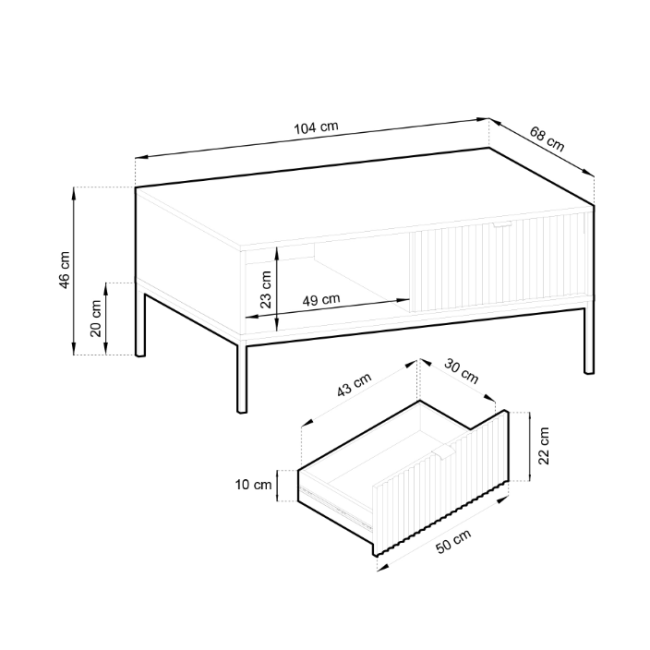 Staliukas NOVAS-LAB L104