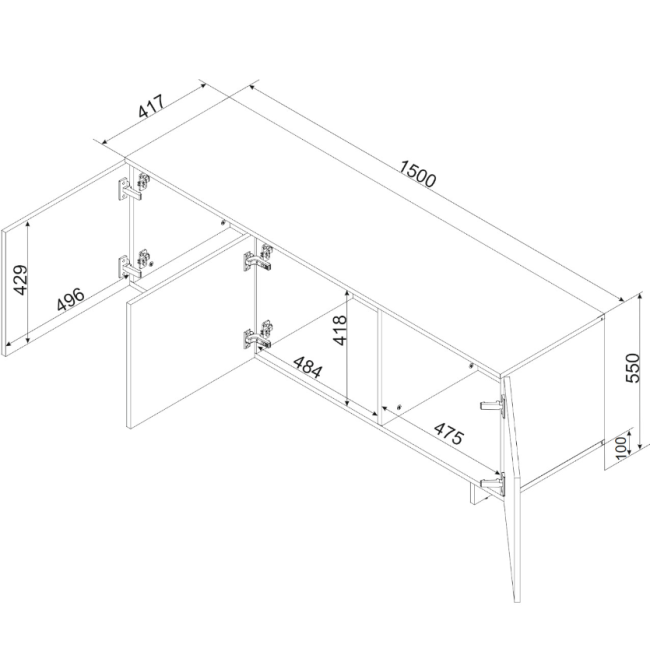 Tv spintelė ALMA 3D