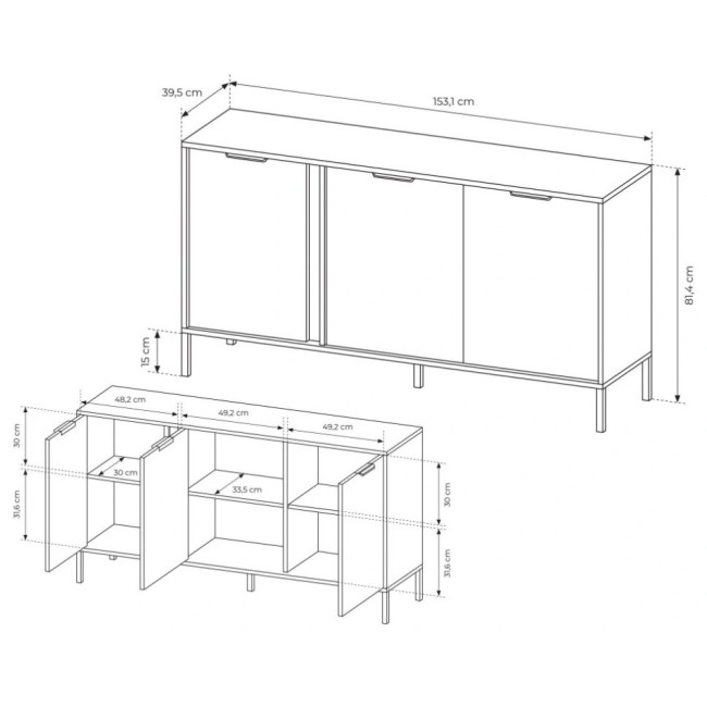 Komoda LARS 153 3D