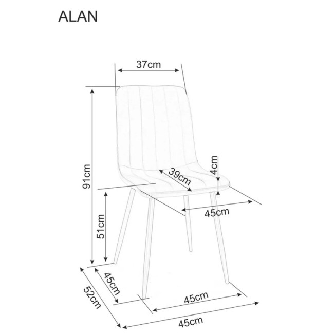 Kėdė ALAN BREGO alyvuogių